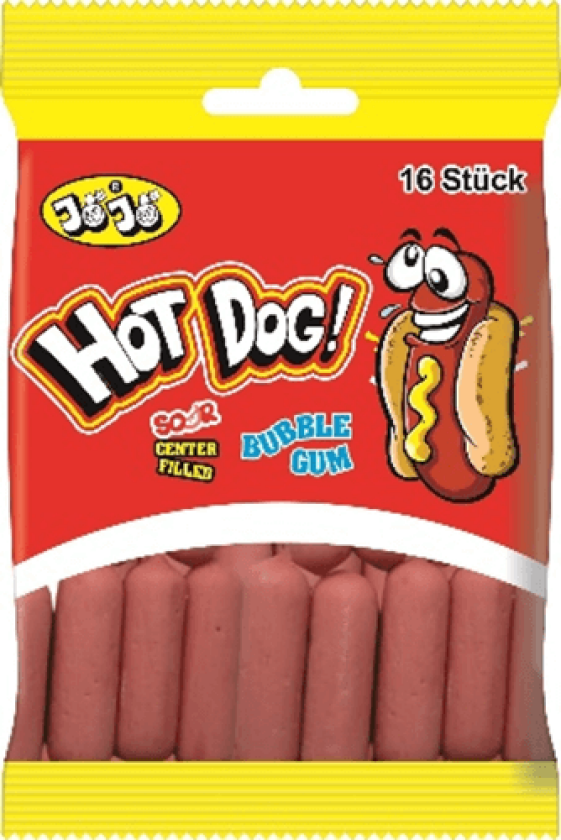 Jojo Hot Dog Bubblegum 80g