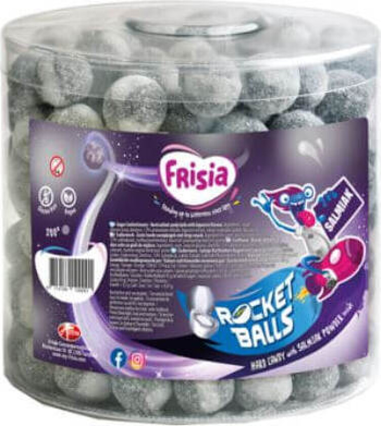 Rocket Balls Salmiak 200st