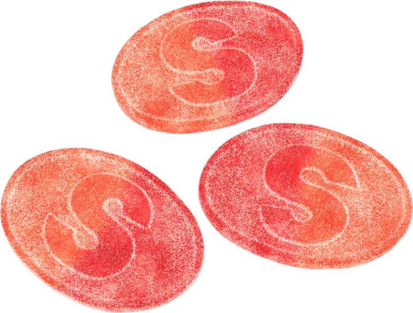 S-Märke Sour Peach & Dragon Fruit 500g