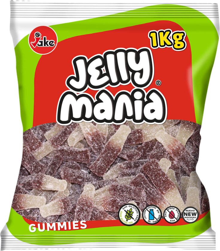 Jelly Mania Sour Cola Bottles 1kg