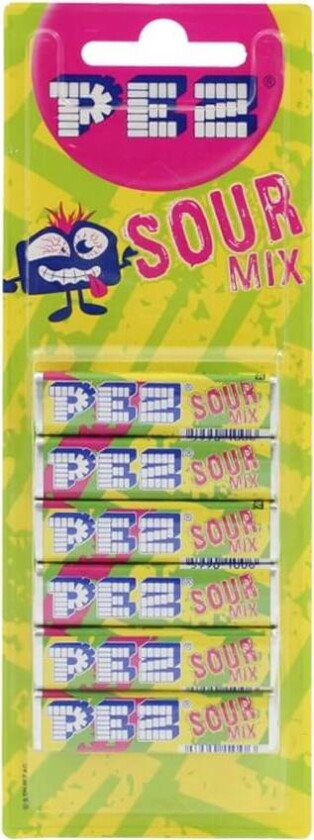 PEZ Refill Sour 6-pack 51g