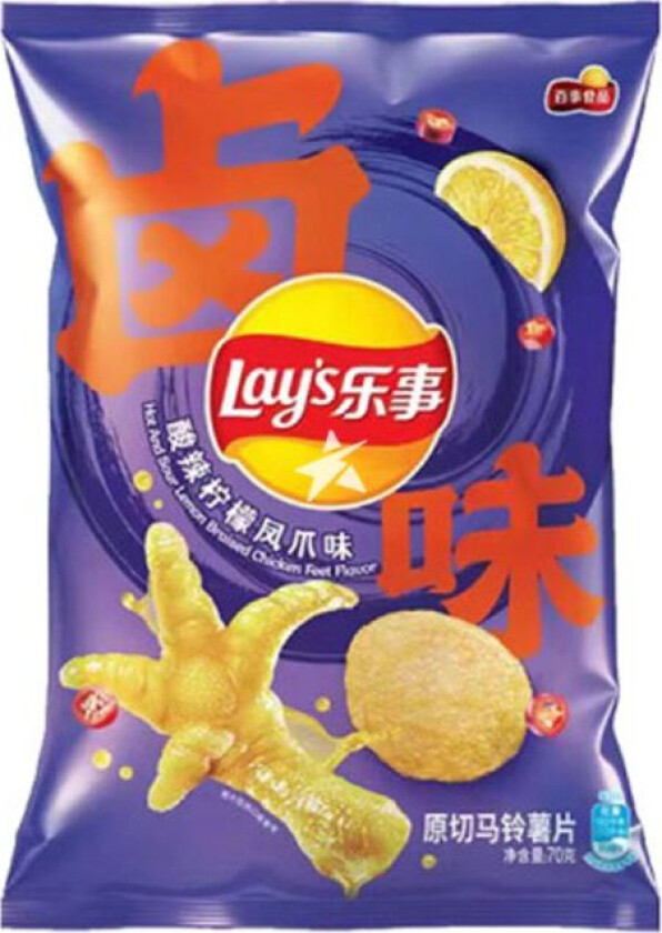 Potato Chips Lemon Chicken Feet Flavour 70g