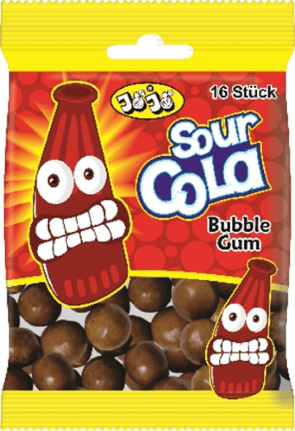 Jojo Sour Cola Bubblegum 80g