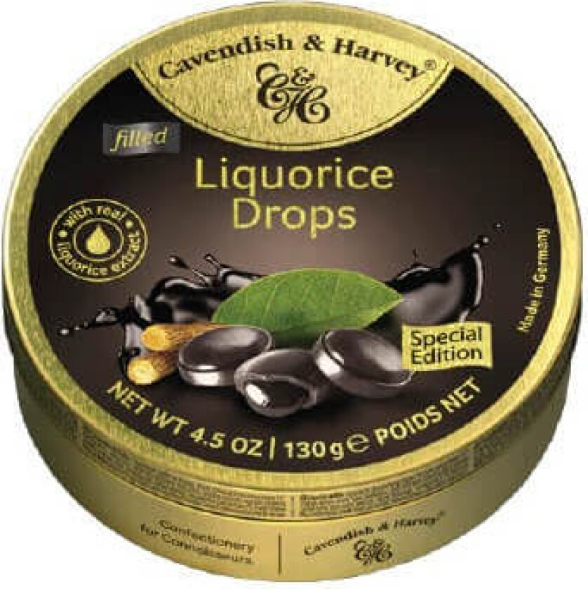 Liquorice Filled Drops 130g