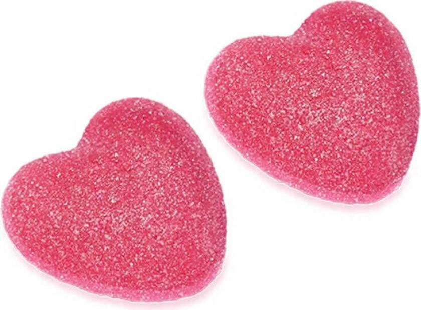 Filled Strawberry Shiny Hearts 795g