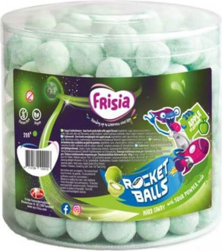 Rocket Balls Sour Apple 200st