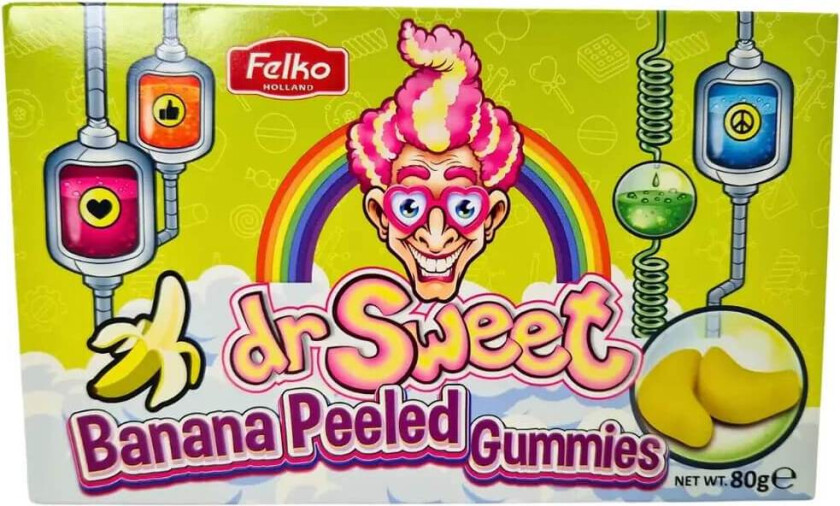 Dr Sweet Peeled Banana Gummies 80g