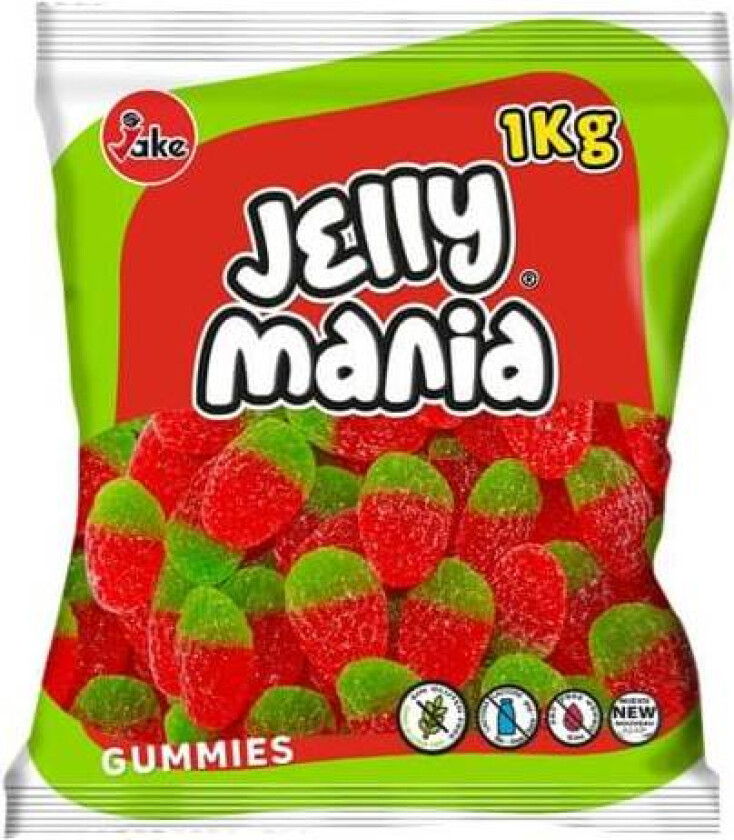Jelly Mania Sour Wild Strawberries 1kg