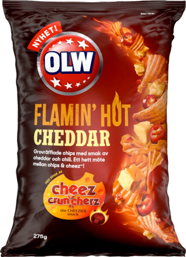 Flamin Hot Cheddar Chips 275g