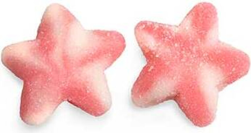 Sugared Pink Twist Stars 1kg