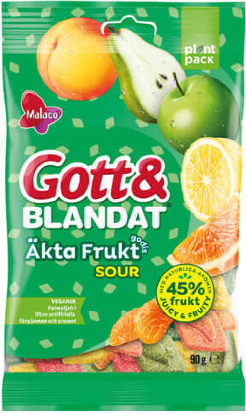 Gott & Blandat Äkta Frukt Sour 90g