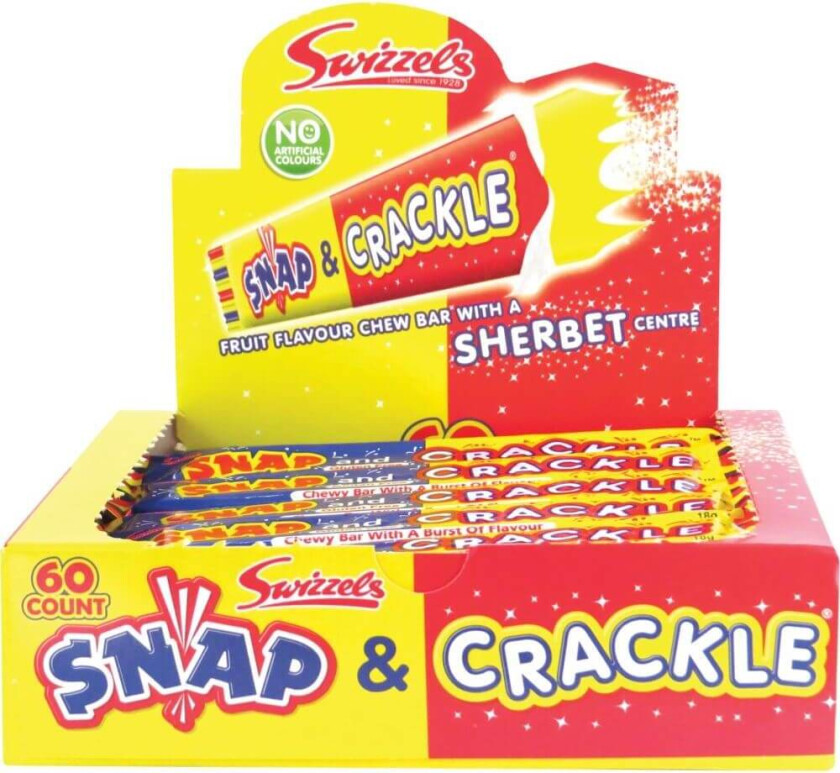 Snap & Crackle Fruit 18g x 60st (hel låda)