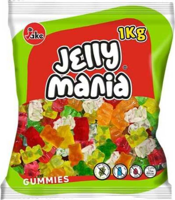 Jelly Mania Teddy Bears 1kg
