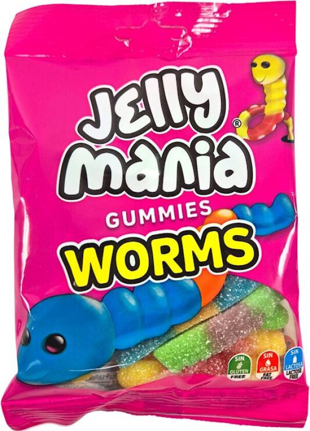 Jelly Mania Worms 100g