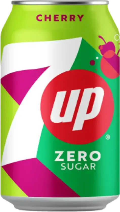 7UP Cherry ZERO 355ml(BF:2025-10-31)