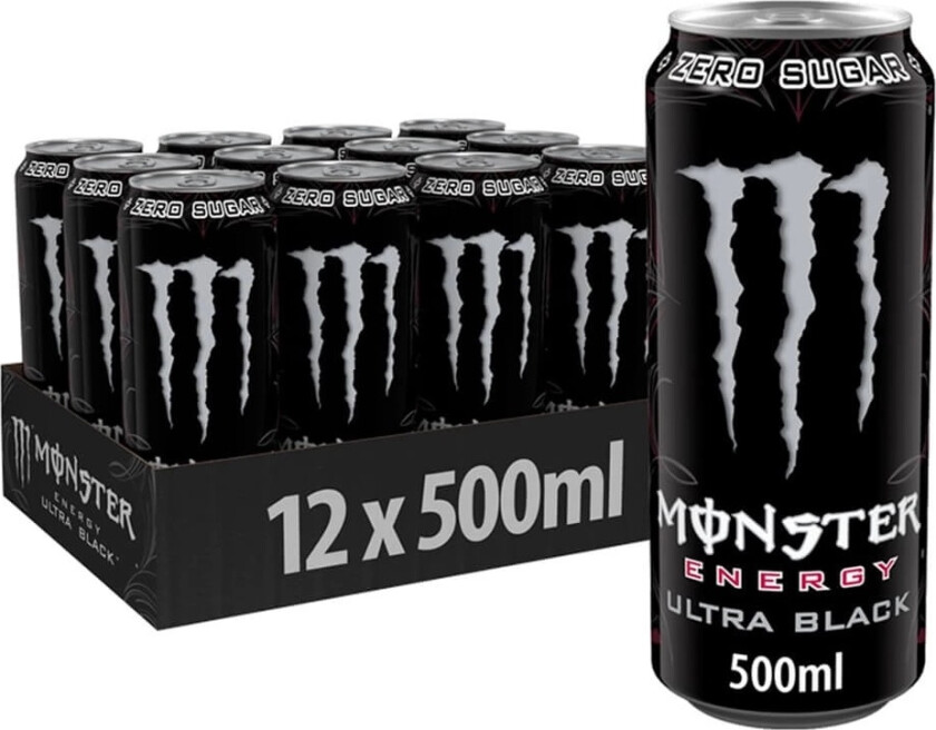 Bilde av Monster Ultra Black Cherry Zero 500ml x 12st (flak)