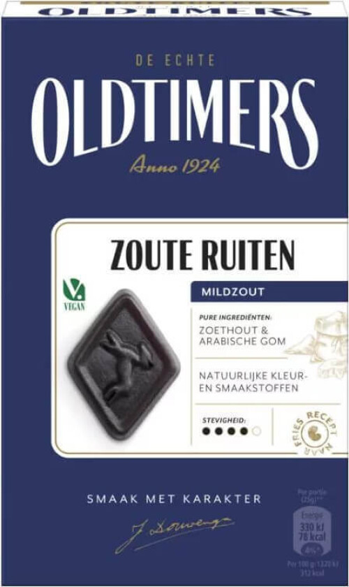 Oldtimers Zoute Ruiten 185g