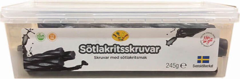 Scandi Candy Sötlakritsskruvar 245g