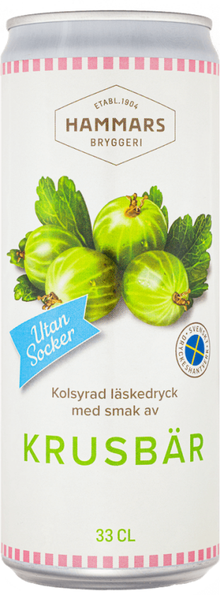 Hammars Krusbär utan socker 33cl