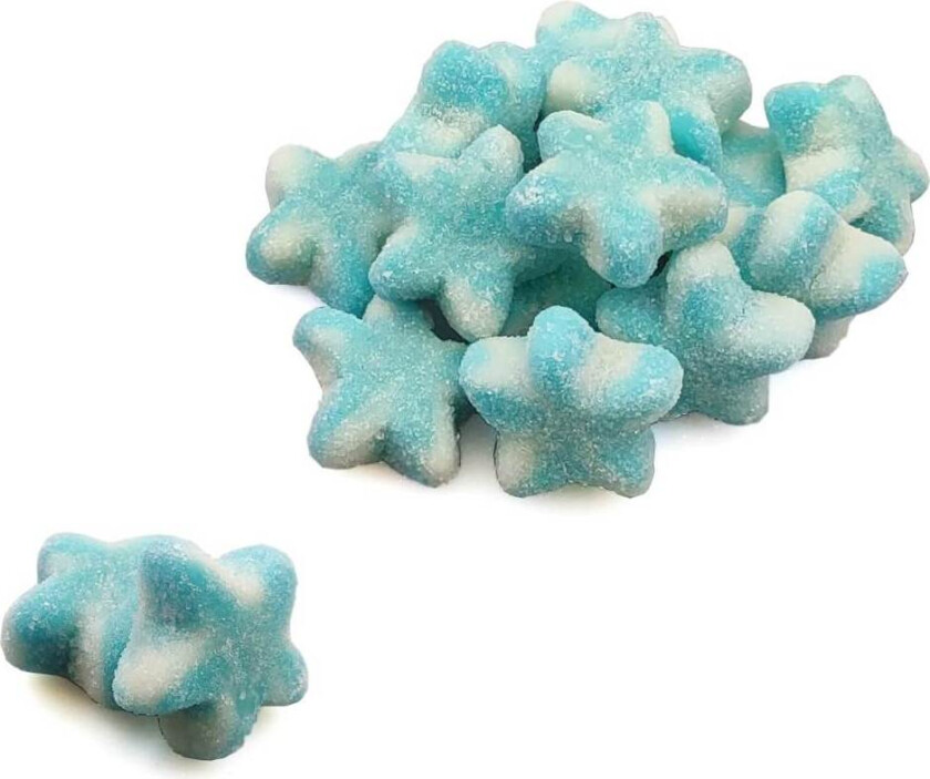 Sugared Blue Twist Stars 1kg