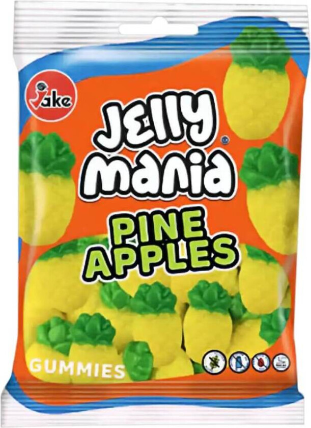 Jelly Mania Pineapples 100g