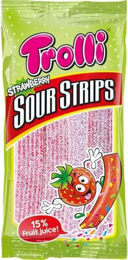 Sour Strips Strawberry 85g