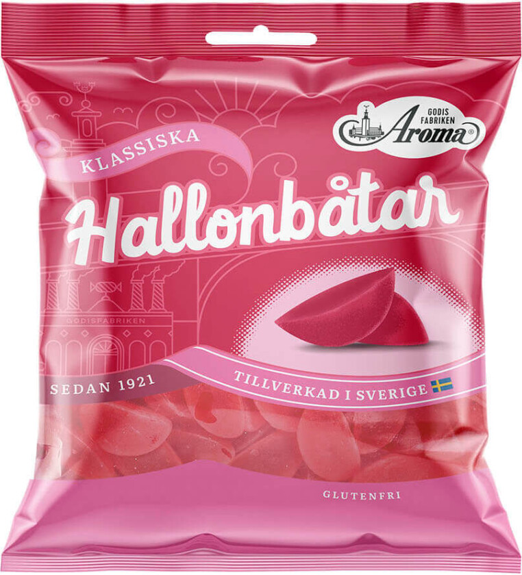 Aroma Hallonbåtar 80g