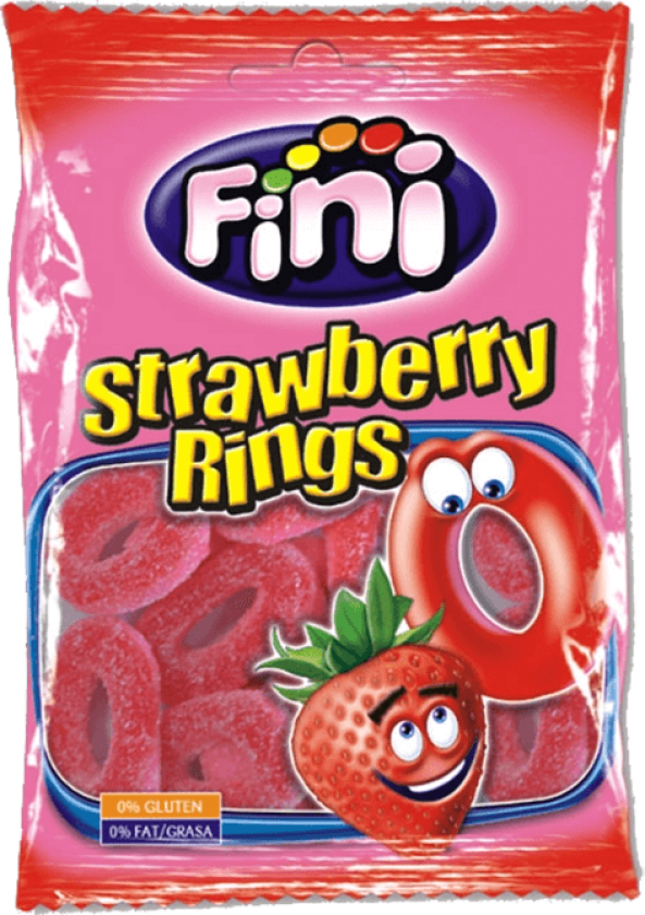 Strawberry Rings 80g