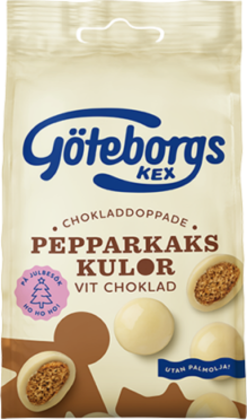 Pepparkakskulor Vit Choklad 120g