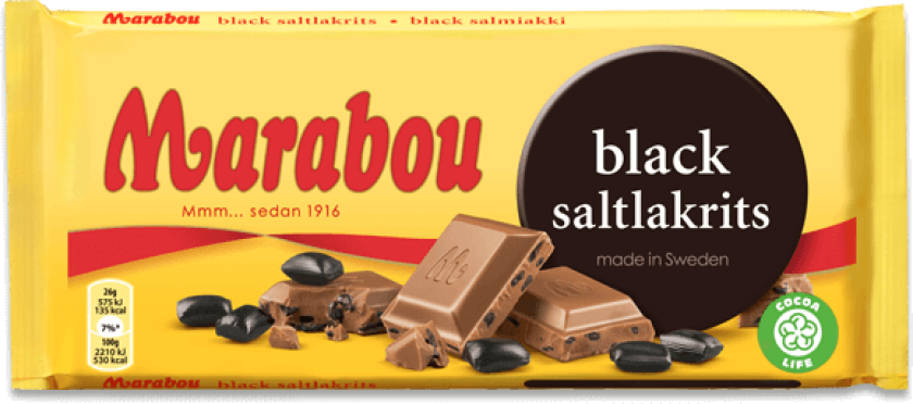 Marabou Black Saltlakrits 90g