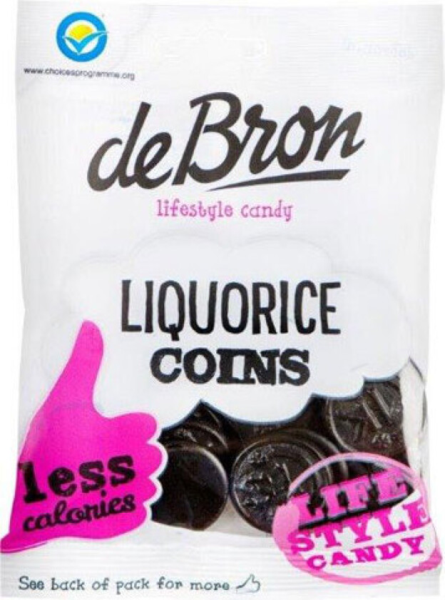 Liquorice Coins Sockerfria 100g