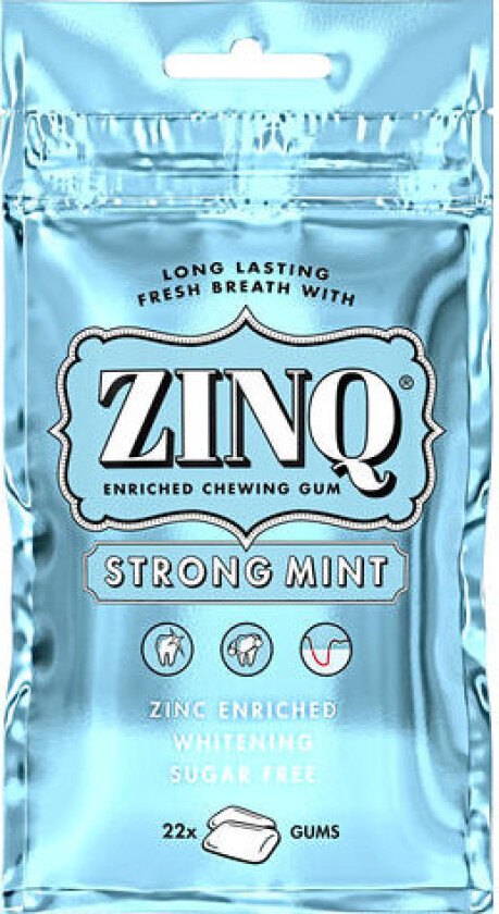 ZINQ Tuggummi Strong Mint 31,5g