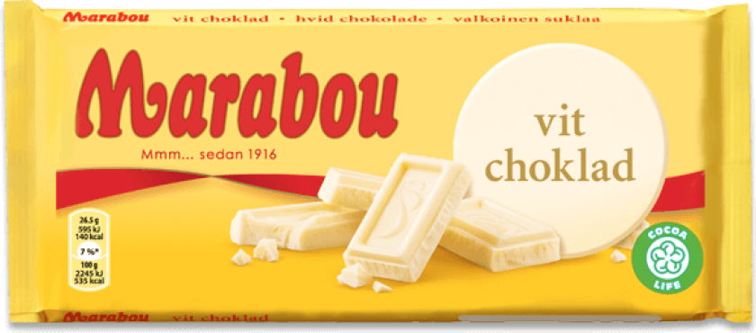 Marabou Vit Choklad 185g