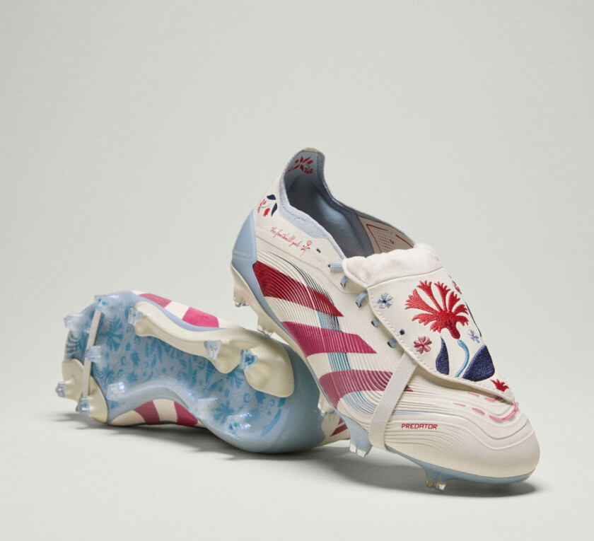 Predator Elite Fold-over Tongue Fg The Football Gal - Off White/easy Pink/rubin Limited Edition - Gress (Fg), størrelse 44⅔