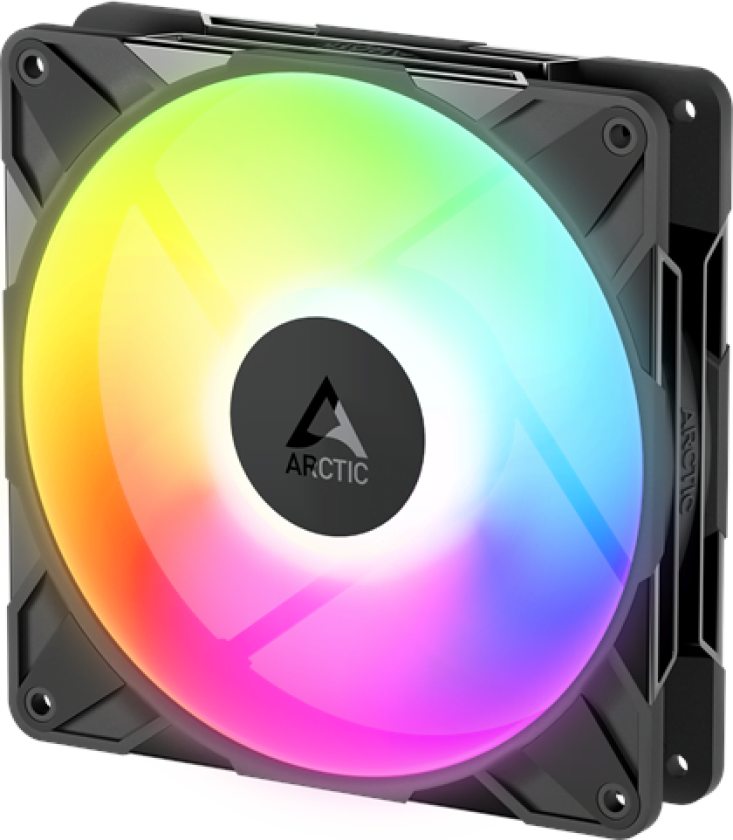 P14 Pro Reverse A-RGB - Kabinettvifte - 140mm - Svart med RGB LED-lys