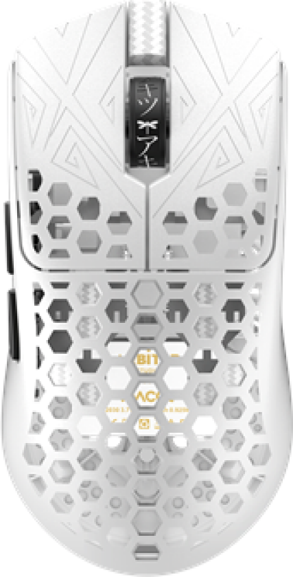 AKITSU Medium - Ultralight 40g Carbon-fiber - Gaming mus - Optisk - 5 - Hvit