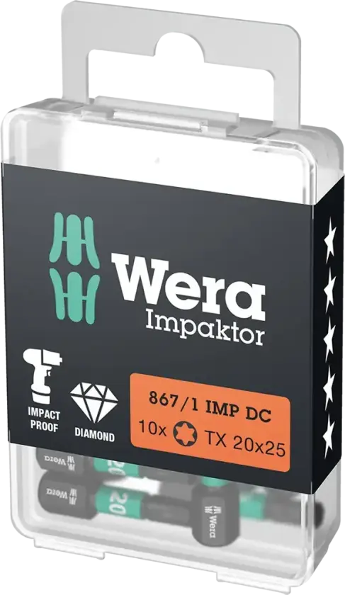 867/1 Impaktor DC Bits Torx TX20 10stk