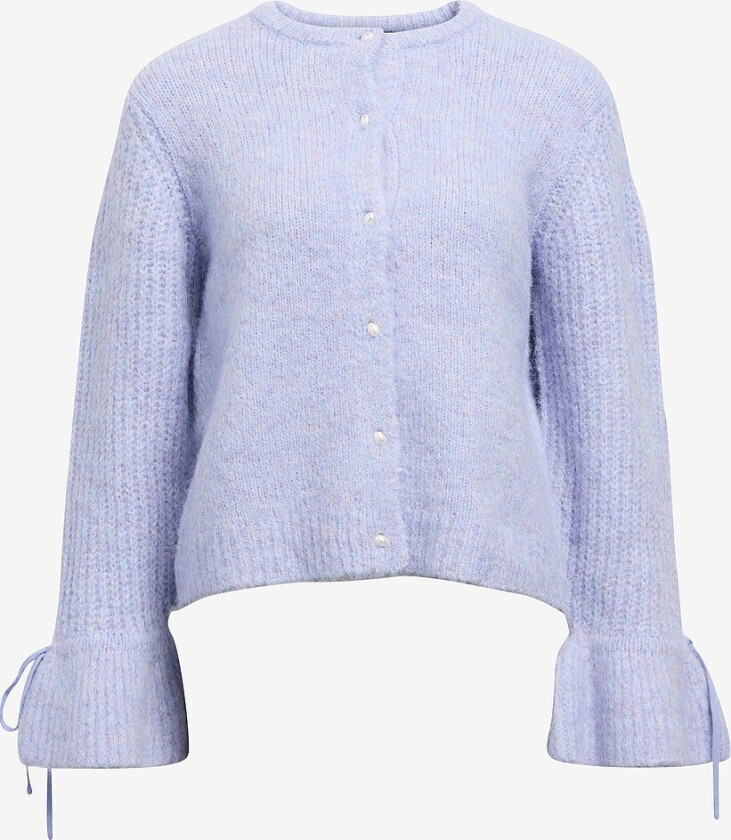 Kardigan objSalika L/S RE Knit - Blå
