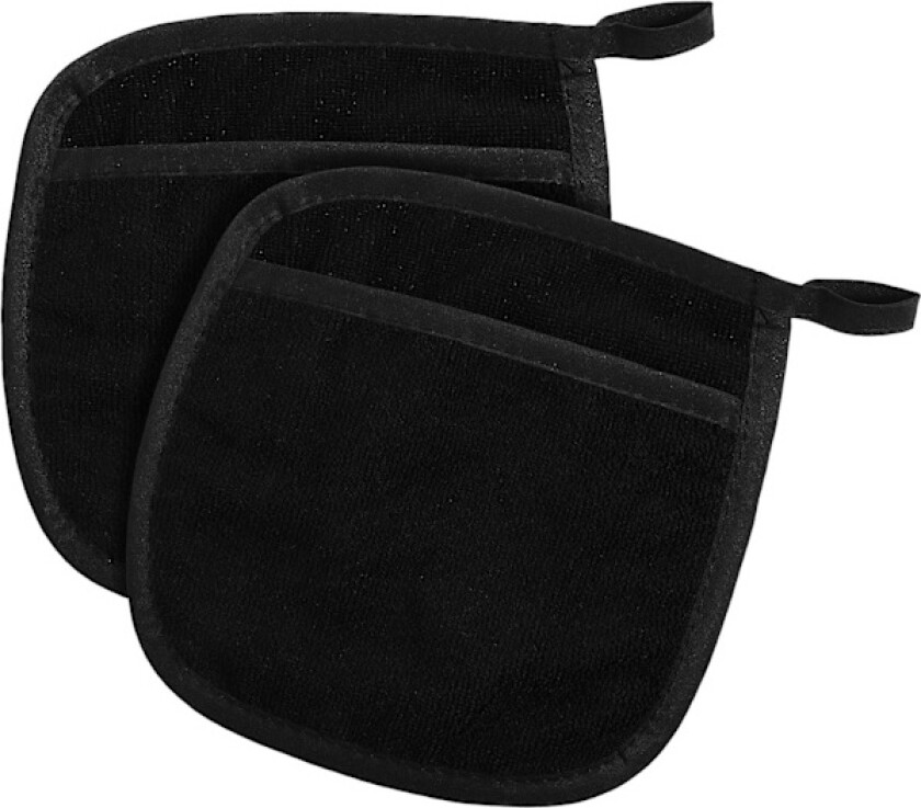2 Pakke Grytekluter med Lommer Kjøkken Varmebestandig Maskinvaskbar Firkantet Ovnsvott Terry Klut Holder Sett 21 x 19 cm for Baking Matlaging