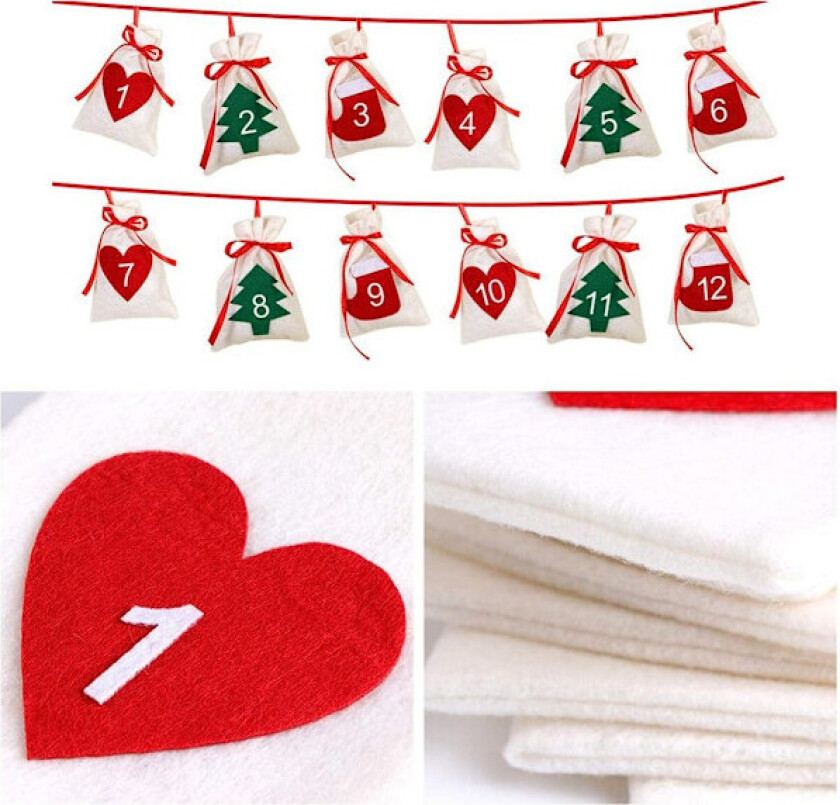 Adventskalender Julekalender Julestrømpe