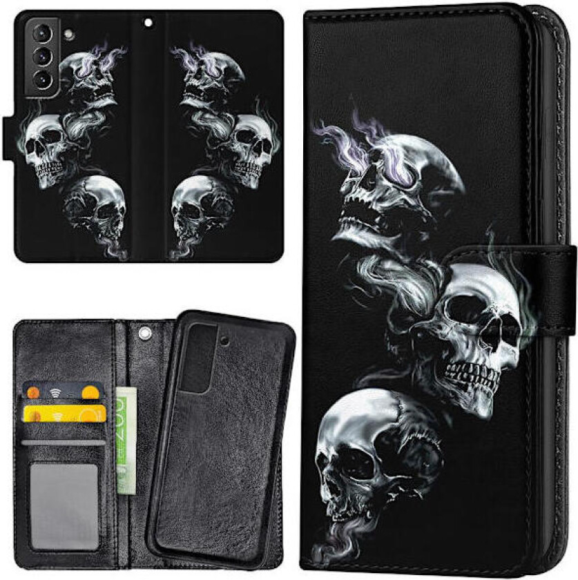 Samsung Galaxy S22 - Lommebok Deksel Skulls