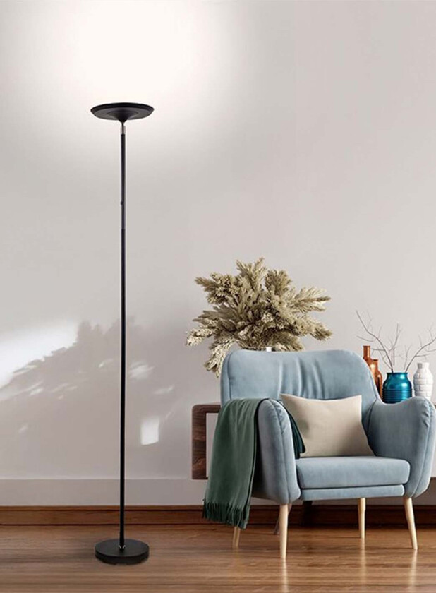 Rimini Uplight guvlampe - sort