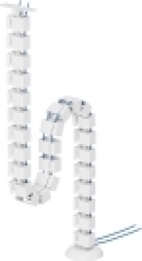 NEOMOUNTS kabelkanal fleksibel hvit/skruefeste