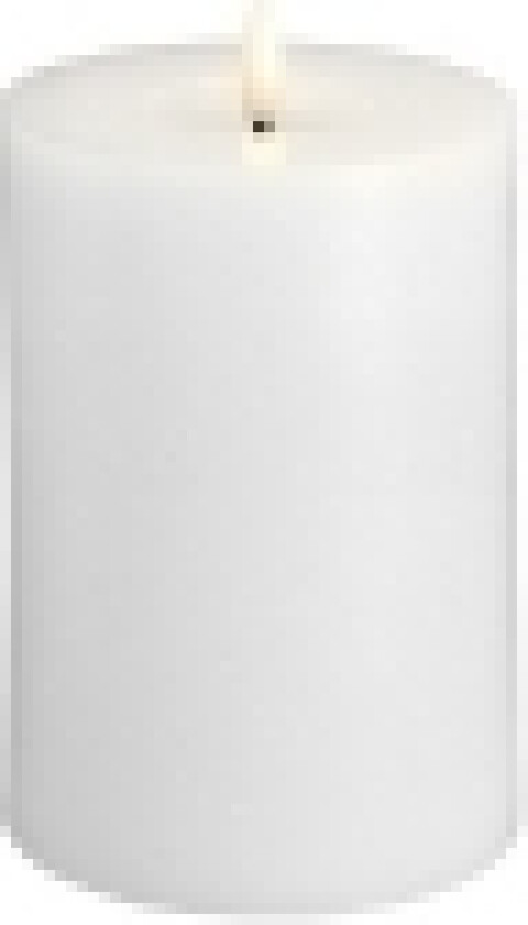 LED bloklys - i hvid - med silke-look - 99x150