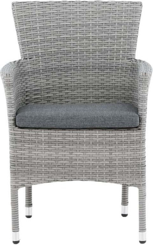 Malina hagestol med hagepute grå.