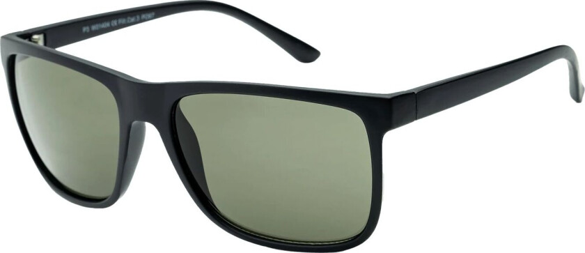 014 Matt Black With Green Lens, solbriller, unisex Matt Black/Green