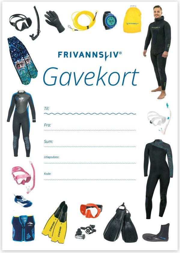 Bilde av Frivannsliv Gavekort - kr 3 000,00