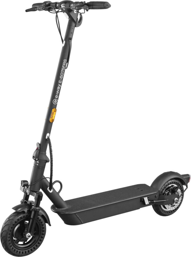 E-6075FRS, elektrisk sparkesykkel, elscooter, unisex BLACK