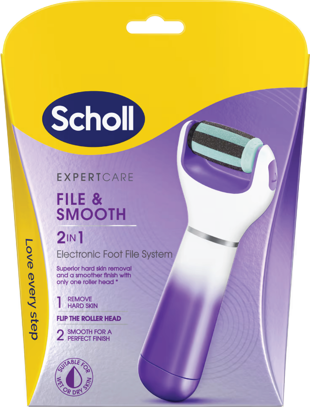 File & Smooth 2-i-1 Elektronisk Fotfil, 1 stk.