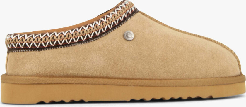 Yrsa Fôrede Slip-in Tøfler, Chestnut, 30 - Innesko & Tøfler - Semsket skinn,Ull